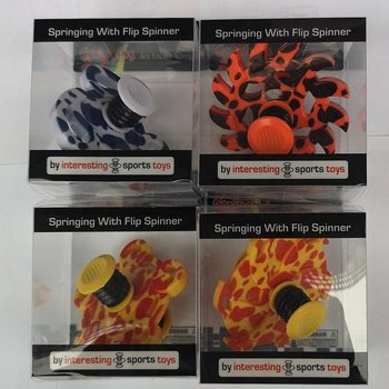 SPRINGING FLIP SPINNER - Baskılı | KARIŞIK RENKLER (10 Adet)