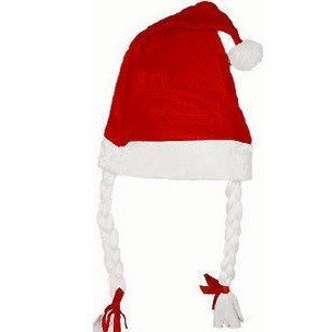 Örgülü Noel Baba Şapkası (12 adet)