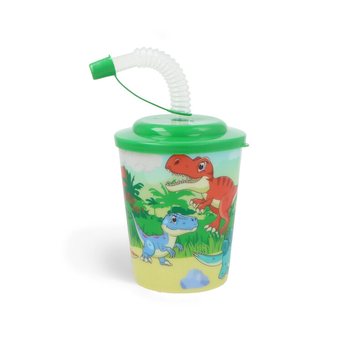 Pipetli İçecek / Dondurma Bardağı - Dinozor (12 Adet)