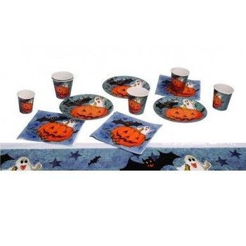 19 Par&ccedil;a Halloween Sofra Seti (6'lı Paket)