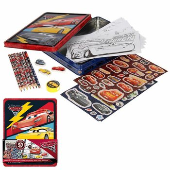 DISNEY CARS 3D Metal Kutulu Tasarım ve Boyama Seti (12 adet)