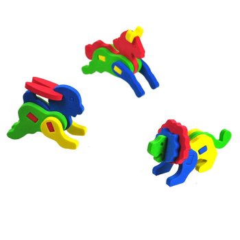 3D K&ouml;p&uuml;k Hayvan Yapbozu (12 adet)