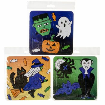 Karışık Cadılar Bayramı Yapbozları - 14 x 14 cm (50 adet)