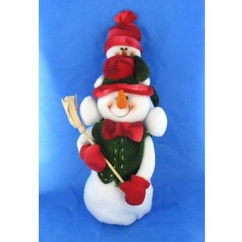 PELUŞ KARDAN ADAM VE OMUZLARINDA KARDAN BEBEK 38 CM (1 Adet)