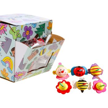 AHŞAP TOPAÇ MIX DESIGN - DISPLAY KUTUSUNDA (30 Adet)