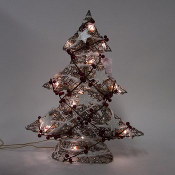 B&uuml;y&uuml;k Işıklı Dekoratif Yılbaşı Ağacı 50 cm (1 adet)