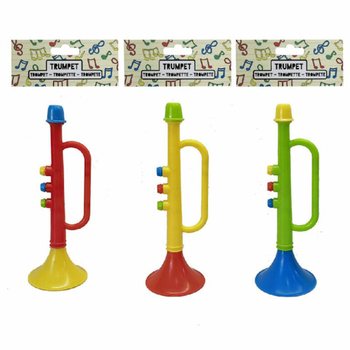 OYUNCAK TROMPET - 15 CM - KARIŞIK RENKLER (12 Adet)