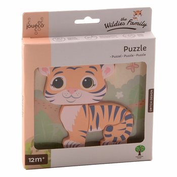 JOUECO - THE WILDIES FAMILY KARIŞIK AHŞAP PUZZLE - 12 Ay ve &Uuml;zeri (12 adet)