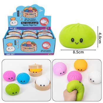 RAGE - B&Uuml;Y&Uuml;K Squishy Bun Dumplings (8.5 x 8.5 x 4.8 cm) - Viral 2026 Fidget Toy (12 Adet)