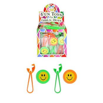 NEŞELİ SMILEY DİSK FIRLATICILAR STANTTA (48 adet)