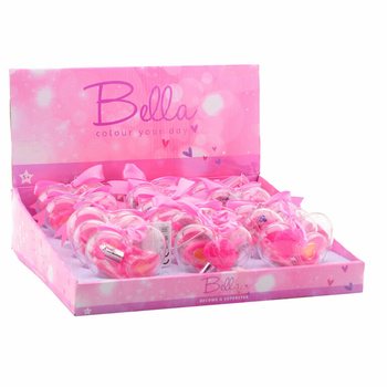Stantta 3 Par&ccedil;alı Kalp Şeklinde Bella &Ccedil;ocuk Makyaj Seti (18'li Paket)