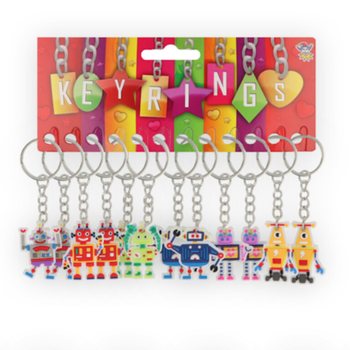 KARTTA ROBOT ANAHTARLIKLAR (12 Adet)