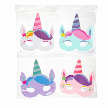 K&ouml;p&uuml;k Unicorn Maske Karışımı (48 adet)