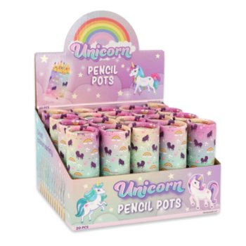 T&uuml;p İ&ccedil;inde 12 Renkli Kurşun Kalem: Model Unicorn / Tekboynuz - Teşhir Kutusunda (20 Adet)