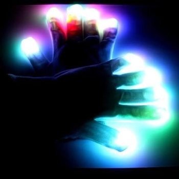 LED Eldivenler / Rave Eldivenleri (12 adet)