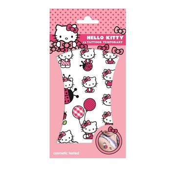 HELLO KITTY Geçici Dövmeler - Boyut 20 x 10 cm (10 Adet)
