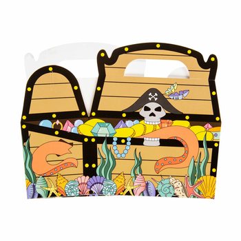 Korsan Temalı İkram ve Hediye Kutusu 12x12.5x6 cm (12 Adet)