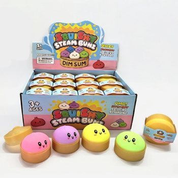 RAGE - Squishy Bun Mantı K&Uuml;&Ccedil;&Uuml;K (Ebat 5.5 x 5.5 x 3 Cm) - Viral 2026 Stres Oyuncağı (24 Adet)