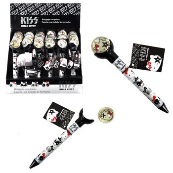 HELLO KITTY - 2'Sİ 1 ARADA ZIPZIP TOP & TÜKENMEZ KALEM - SİYAH (24 adet)