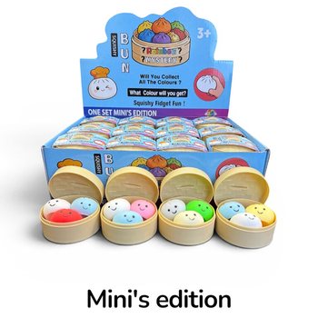 RAGE - Squishy MINI&rsquo;S EDITION K&uuml;&ccedil;&uuml;k Mantı &Ccedil;&ouml;reği (5.3 x 5.3 x 4.1 Cm) Viral 2026 Fidget Oyuncak (24 Adet)