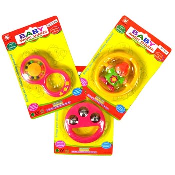 Karışık Bebek &Ccedil;ıngırakları Kartta (12 Adet)