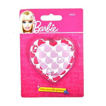 KARTELADA BARBIE KALP ŞEKİLLİ NOT DEFTERİ (6 Adet)