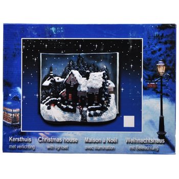 Kitap Formunda Glow Aydınlatmalı Noel K&ouml;y&uuml;