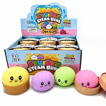 RAGE - Squishy Mantı Bun Dumplings B&Uuml;Y&Uuml;K (Ebat: 8.5 x 8.5 x 4.8 Cm) - Viral 2026 Fidget Oyuncak (12 Adet)