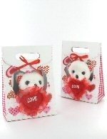 &Ccedil;antalı "I LOVE YOU" Oyuncak Ayı (6 adet)