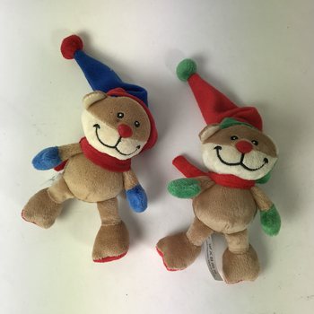 NOEL ŞAPKALI PELUŞ NOEL AYISI (12 adet)
