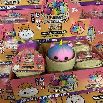 RAGE - Squishy Bun Dumplings B&Uuml;Y&Uuml;K - UNICORN SERİSİ (8,5 x 8,5 x 7,5 cm) (12 adet)