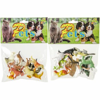 12 Par&ccedil;alı K&ouml;pek ve Kedi Oyun Fig&uuml;r&uuml; Seti