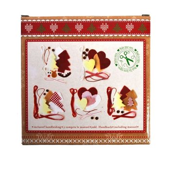 5 Par&ccedil;alı Kendi Noel S&uuml;slerini Yap Seti - Model 2 (6 adet)