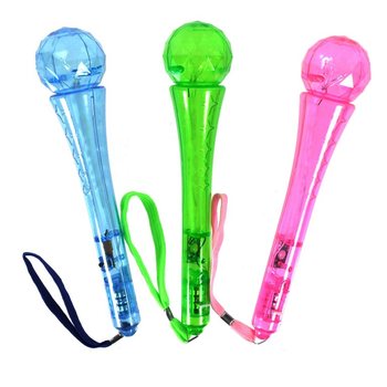 Işıklı Oyuncak Mikrofon LED (12'li Paket)