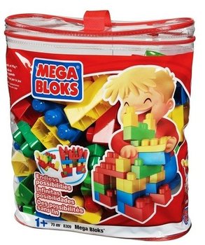 MEGA BLOKS Torbalı B&uuml;y&uuml;k Bloklar (70 Par&ccedil;a) - 8309