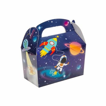 Uzay Temalı İkram Kutusu 12x12.5x6 cm (12 Adet)