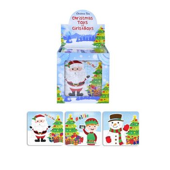 Noel Puzzle - 13 x 12 cm - Stand İçinde (108 adet)