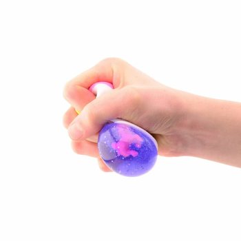Standlı G&ouml;kkuşağı Unicorn Sıkıştırma Topu (12 Adet)