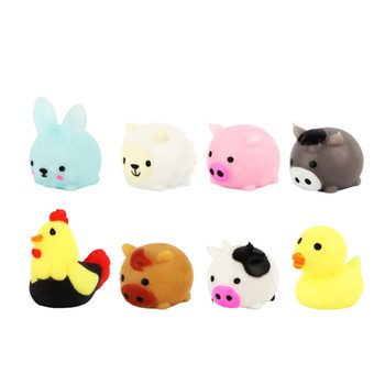 S&Uuml;RPRİZ KUTUSU SQUISHY - &Ccedil;İFTLİK HAYVANLARI - STANTLI (96 Adet)