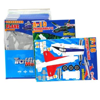 Display Kutulu 3D U&ccedil;ak Yapbozları (64 Adet)