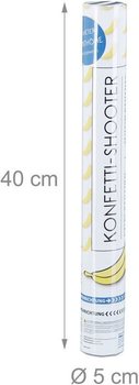 Muz Konfeti Tabancası &ndash; Renk: Sarı - 40 cm - party popper (10 adet)
