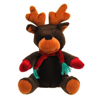 Peluş Noel Geyiği Rudolf 20 cm (7 adet)