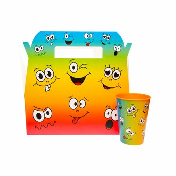 Smiley &Ccedil;ocuk Men&uuml; Kutusu - 22,5 x 12 x 9,5 cm (24 adet)