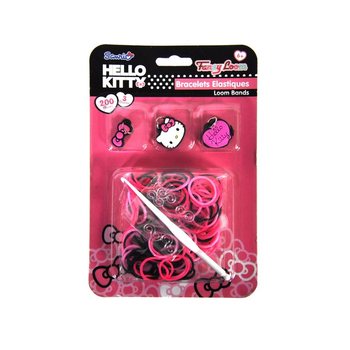 Hello Kitty Sallantılı Fig&uuml;rl&uuml; Lastik Toka / Bileklik Seti (12 Adet)