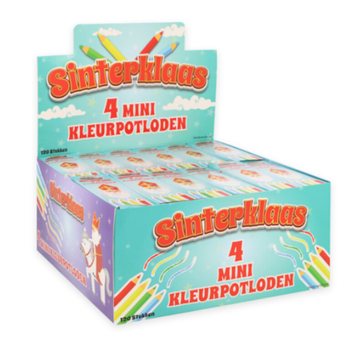 Sinterklaas (Aziz Nikola) Boya Kalemi 4'l&uuml; Set Standda (120 Adet)