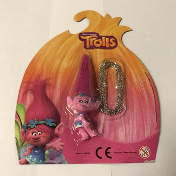 Kart Askılı Zincirli Trolls Figürü (12 Adet)