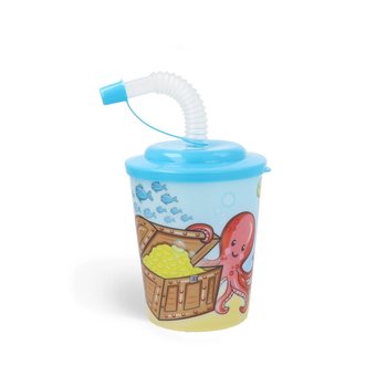 PIPETLİ İÇECEK / DONDURMA BARDAĞI – SEALIFE / DENİZ CANLILARI (12 Adet)