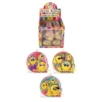 Smiley Desenli Mini Langırt Oyunu (108 Adet)