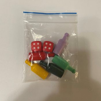 Kendi Masa Oyununu Yap Seti - 5 Piyon + 2 Zar (100 adet)