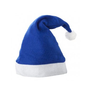 Mavi Standart Noel Şapkası (12 adet)